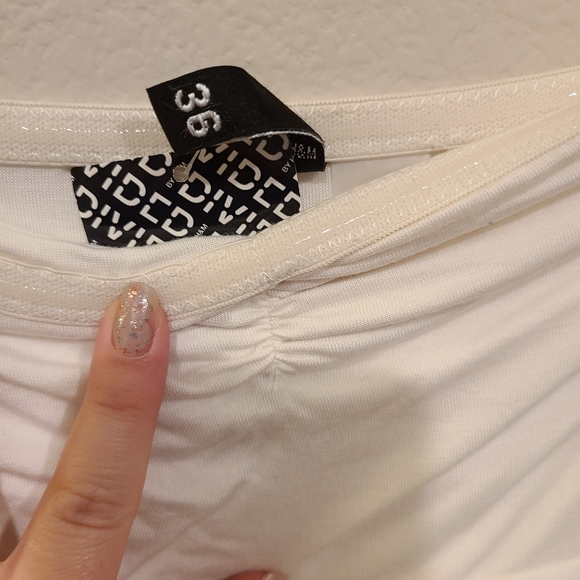 NWT White Fitted Dress - Picture 3 of 6